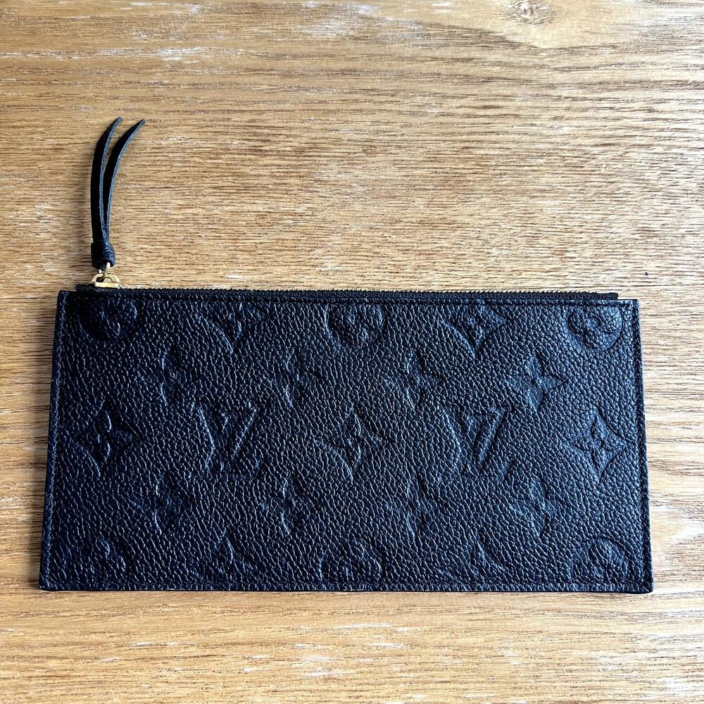 Louis Vuitton Monogram Empreinte Leather Zippy Coin Zip Pochette Black Voyage - Picture 2 of 7
